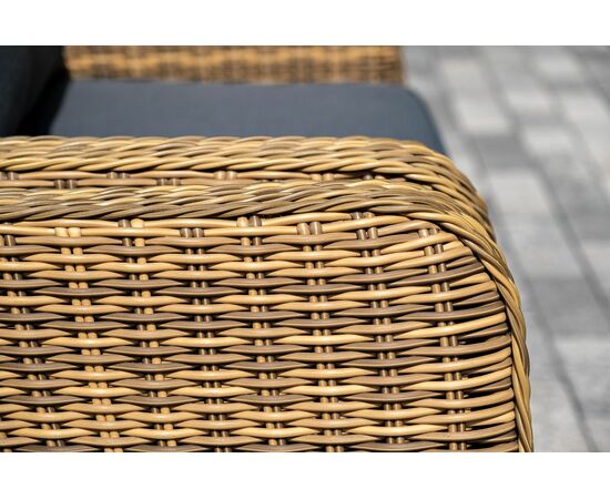 "Палермо" лаунж-зона из искусственного ротанга, цвет соломенный, изображение 12 | Интернет магазин мебели и декора LifeDekor