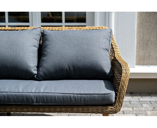 "Палермо" лаунж-зона из искусственного ротанга, цвет соломенный, изображение 14 | Интернет магазин мебели и декора LifeDekor