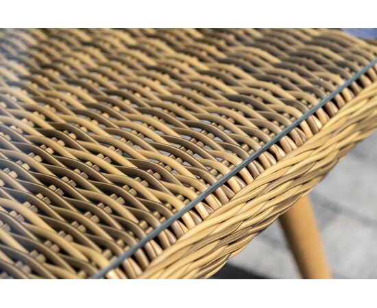 "Палермо" лаунж-зона из искусственного ротанга, цвет соломенный, изображение 17 | Интернет магазин мебели и декора LifeDekor