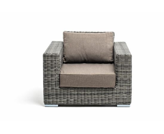 "Боно" кресло из искусственного ротанга, цвет графит, изображение 2 | Интернет магазин мебели и декора LifeDekor