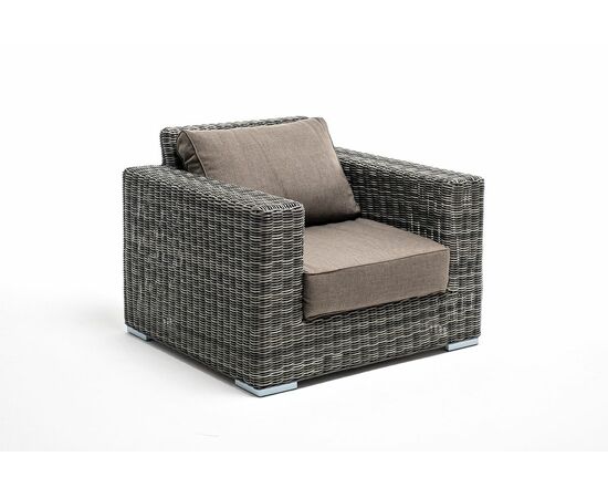 "Боно" кресло из искусственного ротанга, цвет графит, изображение 3 | Интернет магазин мебели и декора LifeDekor