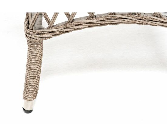 "Эспрессо" плетеный круглый стол, диаметр 80 см, цвет бежевый, изображение 5 | Интернет магазин мебели и декора LifeDekor