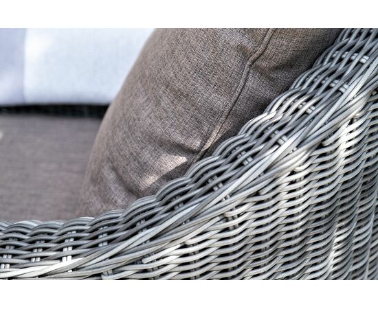 "Кон Панна" диван из искусственного ротанга двухместный, цвет графит, изображение 15 | Интернет магазин мебели и декора LifeDekor