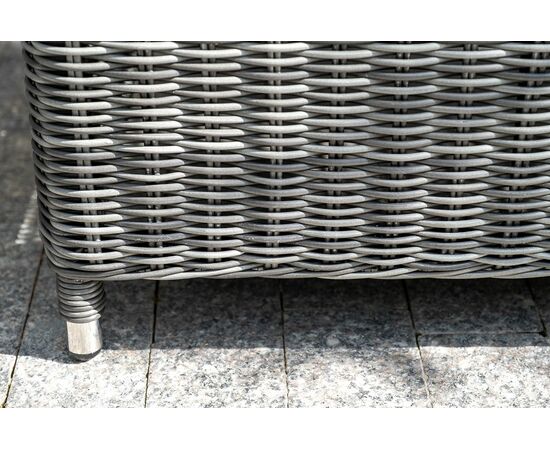 "Кон Панна" диван из искусственного ротанга двухместный, цвет графит, изображение 16 | Интернет магазин мебели и декора LifeDekor