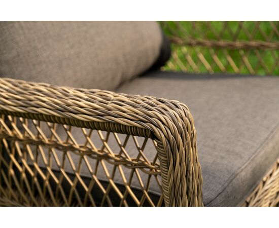 "Гранд Латте" лаунж-зона из искусственного ротанга, цвет соломенный, изображение 14 | Интернет магазин мебели и декора LifeDekor