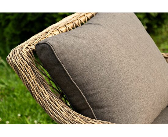 "Гранд Латте" лаунж-зона из искусственного ротанга, цвет соломенный, изображение 15 | Интернет магазин мебели и декора LifeDekor