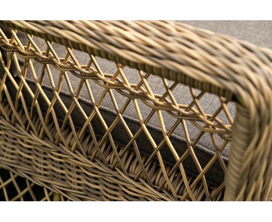 "Гранд Латте" лаунж-зона из искусственного ротанга, цвет соломенный, изображение 16 | Интернет магазин мебели и декора LifeDekor