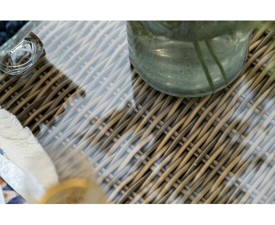 "Гранд Латте" лаунж-зона из искусственного ротанга, цвет соломенный, изображение 23 | Интернет магазин мебели и декора LifeDekor