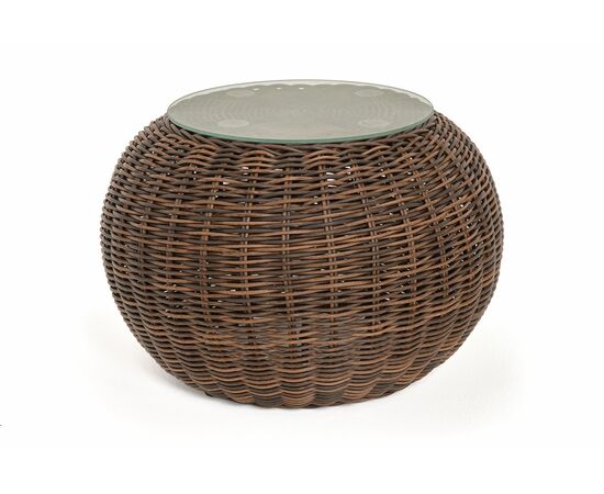 "Барселона" кофейный столик из искусственного ротанга, цвет коричневый | Интернет магазин мебели и декора LifeDekor