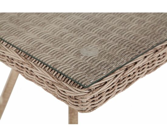 "Латте" плетеный стол из искусственного ротанга 160х90см, цвет бежевый, изображение 6 | Интернет магазин мебели и декора LifeDekor