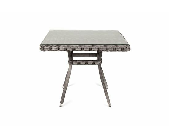 "Айриш" стол плетеный из искусственного ротанга, цвет графит, изображение 2 | Интернет магазин мебели и декора LifeDekor
