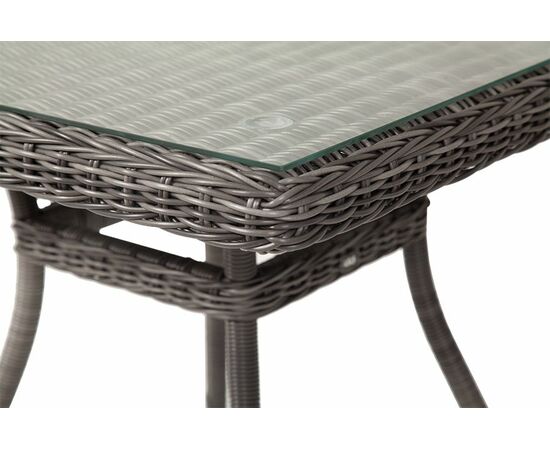"Айриш" стол плетеный из искусственного ротанга, цвет графит, изображение 3 | Интернет магазин мебели и декора LifeDekor