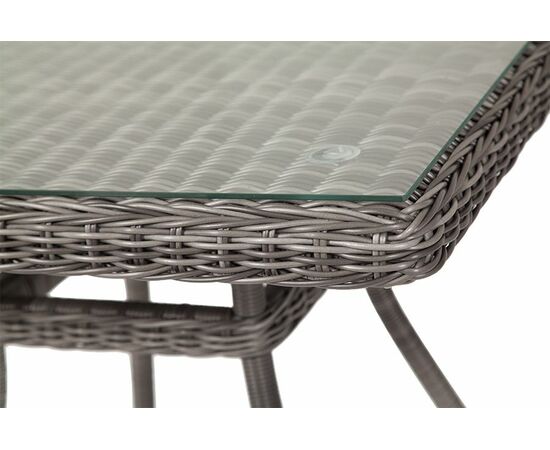 "Айриш" стол плетеный из искусственного ротанга, цвет графит, изображение 4 | Интернет магазин мебели и декора LifeDekor
