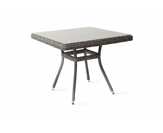 "Айриш" стол плетеный из искусственного ротанга, цвет графит, изображение 5 | Интернет магазин мебели и декора LifeDekor