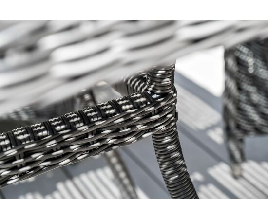 "Айриш" стол плетеный из искусственного ротанга, цвет графит, изображение 9 | Интернет магазин мебели и декора LifeDekor