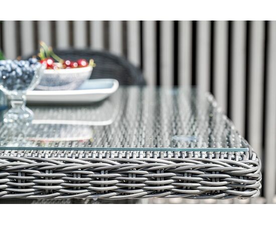 "Айриш" стол плетеный из искусственного ротанга, цвет графит, изображение 10 | Интернет магазин мебели и декора LifeDekor