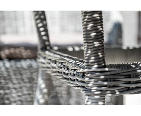 "Айриш" стол плетеный из искусственного ротанга, цвет графит, изображение 12 | Интернет магазин мебели и декора LifeDekor