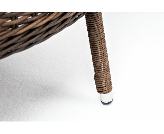 "Алиса" кресло плетеное, цвет коричневый с подушками, изображение 7 | Интернет магазин мебели и декора LifeDekor