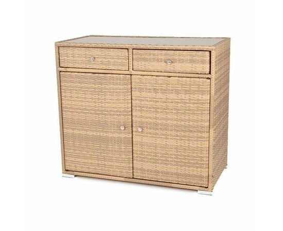 "Мальта" тумба плетеная из искусственного ротанга, цвет соломенный | Интернет магазин мебели и декора LifeDekor