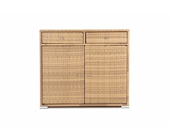 "Мальта" тумба плетеная из искусственного ротанга, цвет соломенный, изображение 2 | Интернет магазин мебели и декора LifeDekor