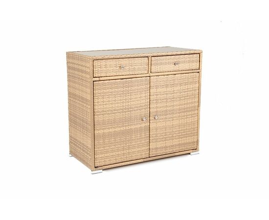 "Мальта" тумба плетеная из искусственного ротанга, цвет соломенный, изображение 9 | Интернет магазин мебели и декора LifeDekor