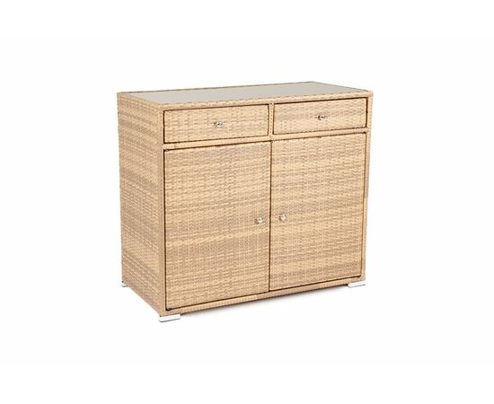 "Мальта" тумба плетеная из искусственного ротанга, цвет соломенный, изображение 11 | Интернет магазин мебели и декора LifeDekor