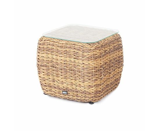 "Кальяри" кофейный столик из искусственного ротанга (гиацинт), цвет соломенный | Интернет магазин мебели и декора LifeDekor