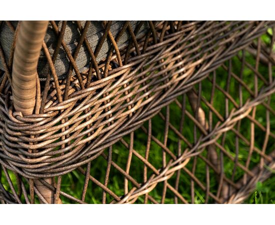 "Гранд Латте" лаунж-зона из искусственного ротанга, цвет коричневый, изображение 13 | Интернет магазин мебели и декора LifeDekor