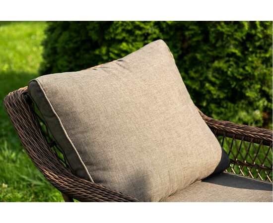 "Гранд Латте" лаунж-зона из искусственного ротанга, цвет коричневый, изображение 14 | Интернет магазин мебели и декора LifeDekor