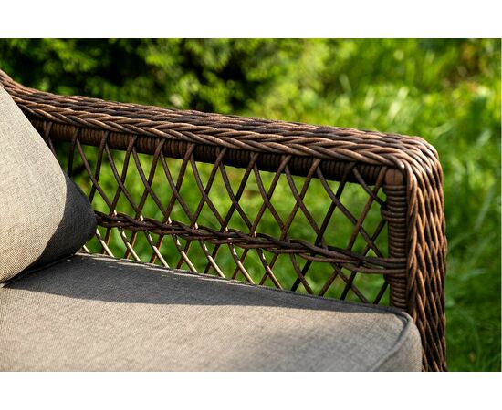 "Гранд Латте" лаунж-зона из искусственного ротанга, цвет коричневый, изображение 15 | Интернет магазин мебели и декора LifeDekor