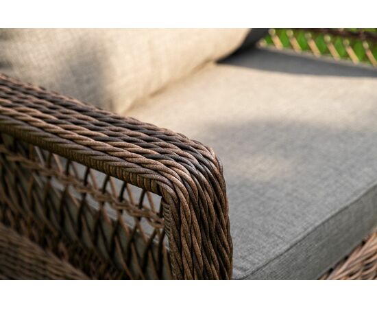 "Гранд Латте" лаунж-зона из искусственного ротанга, цвет коричневый, изображение 16 | Интернет магазин мебели и декора LifeDekor