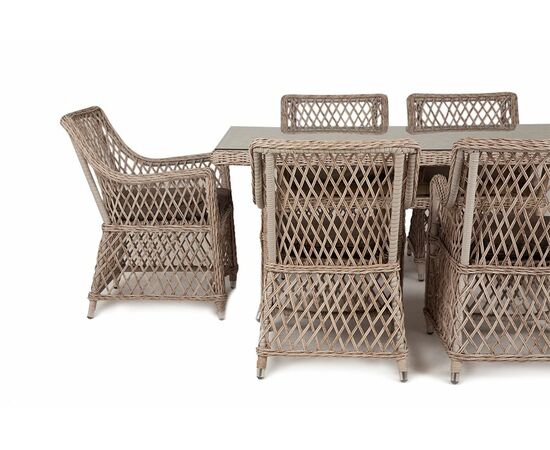 "Латте" обеденная группа плетеная, цвет бежевый, изображение 15 | Интернет магазин мебели и декора LifeDekor