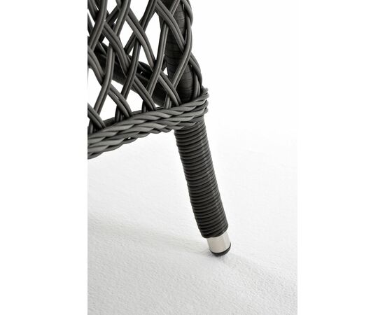 "Эспрессо" плетеный круглый стол, диаметр 118 см, цвет графит, изображение 3 | Интернет магазин мебели и декора LifeDekor