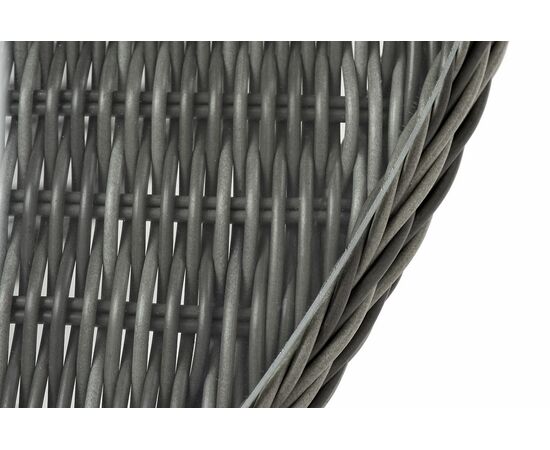 "Эспрессо" плетеный круглый стол, диаметр 118 см, цвет графит, изображение 6 | Интернет магазин мебели и декора LifeDekor