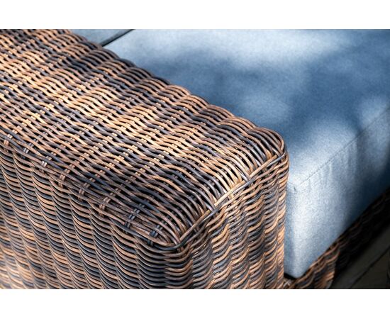 "Капри" трансформирующаяся лаунж-зона из искусственного ротанга, цвет коричневый, изображение 10 | Интернет магазин мебели и декора LifeDekor