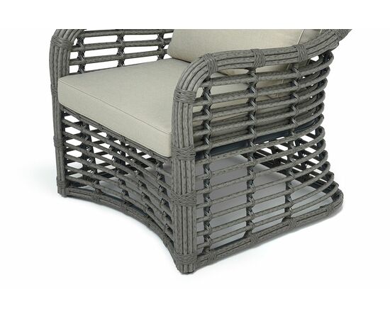 "Ницца" кресло из искусственного ротанга, цвет серый, изображение 4 | Интернет магазин мебели и декора LifeDekor