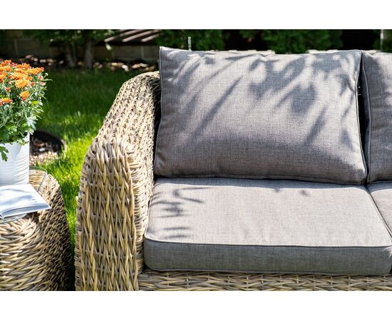 "Кальяри" лаунж-зона из искусственного ротанга (гиацинт), цвет соломенный, изображение 9 | Интернет магазин мебели и декора LifeDekor