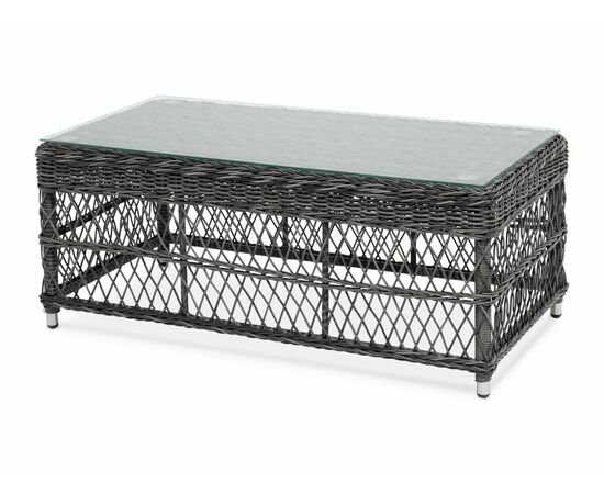 "Гранд Латте" стол журнальный из искусственного ротанга, цвет графит | Интернет магазин мебели и декора LifeDekor