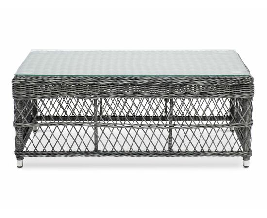 "Гранд Латте" стол журнальный из искусственного ротанга, цвет графит, изображение 2 | Интернет магазин мебели и декора LifeDekor