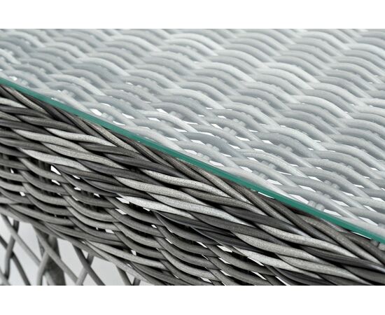 "Гранд Латте" стол журнальный из искусственного ротанга, цвет графит, изображение 5 | Интернет магазин мебели и декора LifeDekor