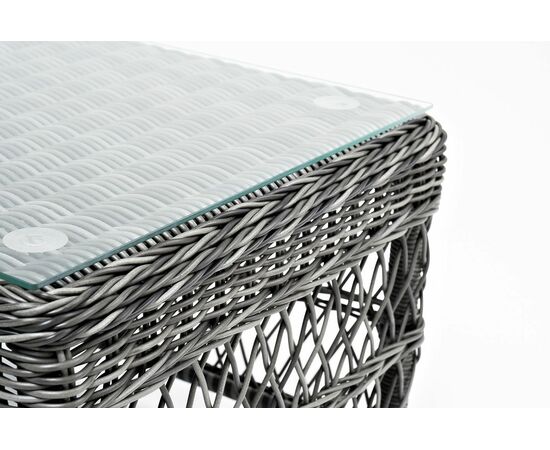 "Гранд Латте" стол журнальный из искусственного ротанга, цвет графит, изображение 8 | Интернет магазин мебели и декора LifeDekor