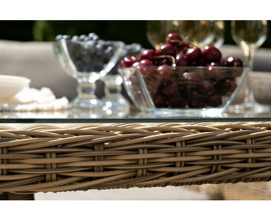 "Неаполь" обеденная группа плетеная из искусственного ротанга, цвет соломенный, изображение 10 | Интернет магазин мебели и декора LifeDekor