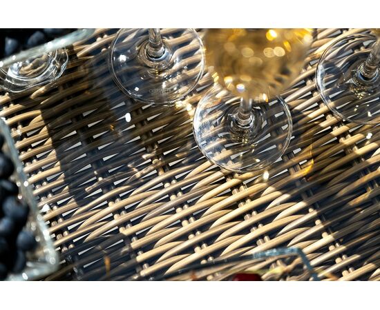 "Неаполь" обеденная группа плетеная из искусственного ротанга, цвет соломенный, изображение 11 | Интернет магазин мебели и декора LifeDekor