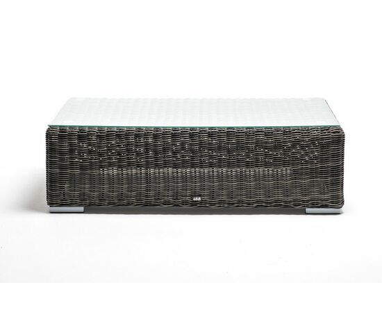 "Боно" журнальный столик из искусственного ротанга, цвет графит, изображение 2 | Интернет магазин мебели и декора LifeDekor
