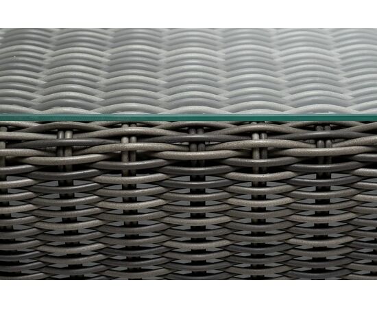 "Боно" журнальный столик из искусственного ротанга, цвет графит, изображение 5 | Интернет магазин мебели и декора LifeDekor