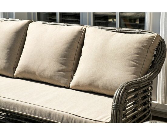 "Ницца" лаунж-зона из искусственного ротанга, цвет бронзовый, изображение 9 | Интернет магазин мебели и декора LifeDekor