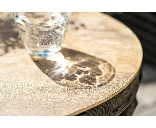 "Ницца" лаунж-зона из искусственного ротанга, цвет бронзовый, изображение 12 | Интернет магазин мебели и декора LifeDekor