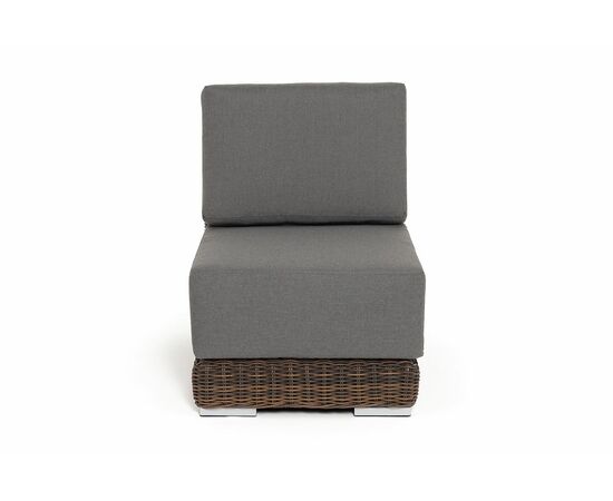 "Капри" модуль диванный прямой с подушками, цвет коричневый, изображение 2 | Интернет магазин мебели и декора LifeDekor