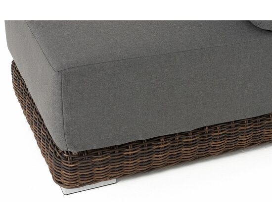 "Капри" модуль диванный прямой с подушками, цвет коричневый, изображение 5 | Интернет магазин мебели и декора LifeDekor