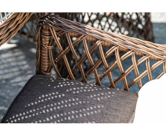 "Эспрессо–150 L" обеденная группа плетеная, цвет коричневый, изображение 3 | Интернет магазин мебели и декора LifeDekor